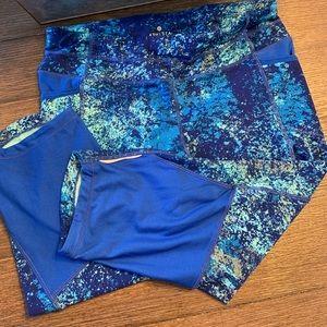 NWOT BLUE ATHLETA LEGGINGS SIZE MEDIUM